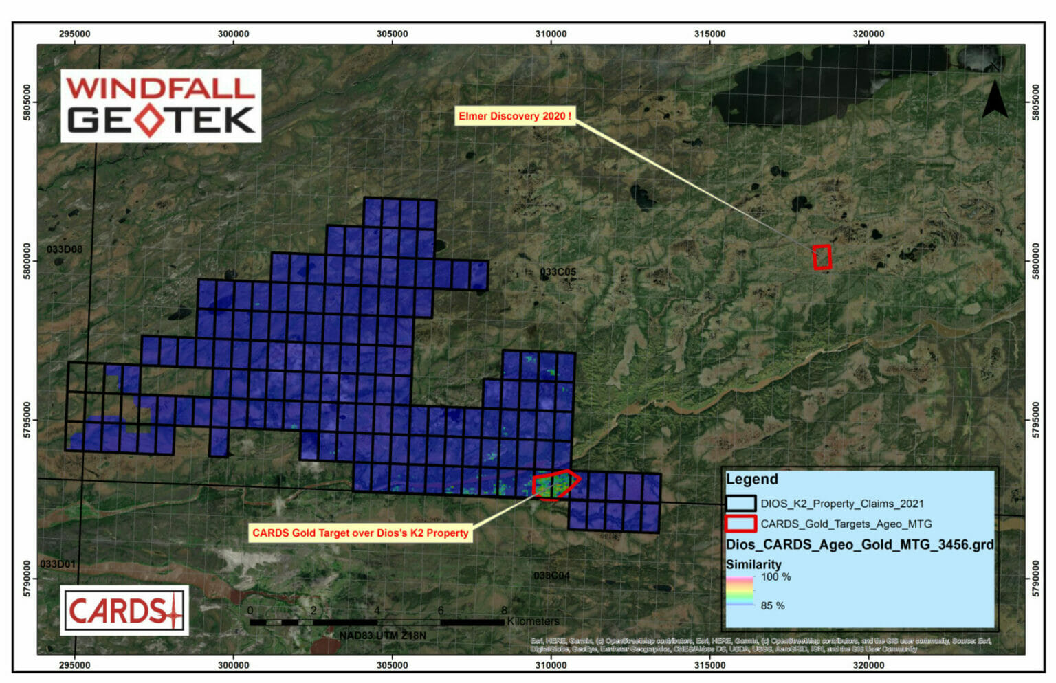 Define Windfall DIOS EXPLORATION TO DRILL WINDFALL GEOTEK PROVIDED AI TARGETS ON THE K2 ...